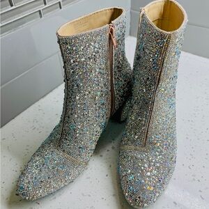 Betsey Johnson SB-Gail Glass Stones Ankle Boots